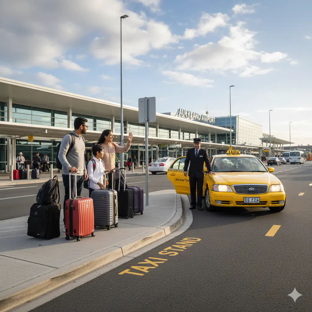 Hướng dẫn đón taxi ở sân bay quốc tế Auckland