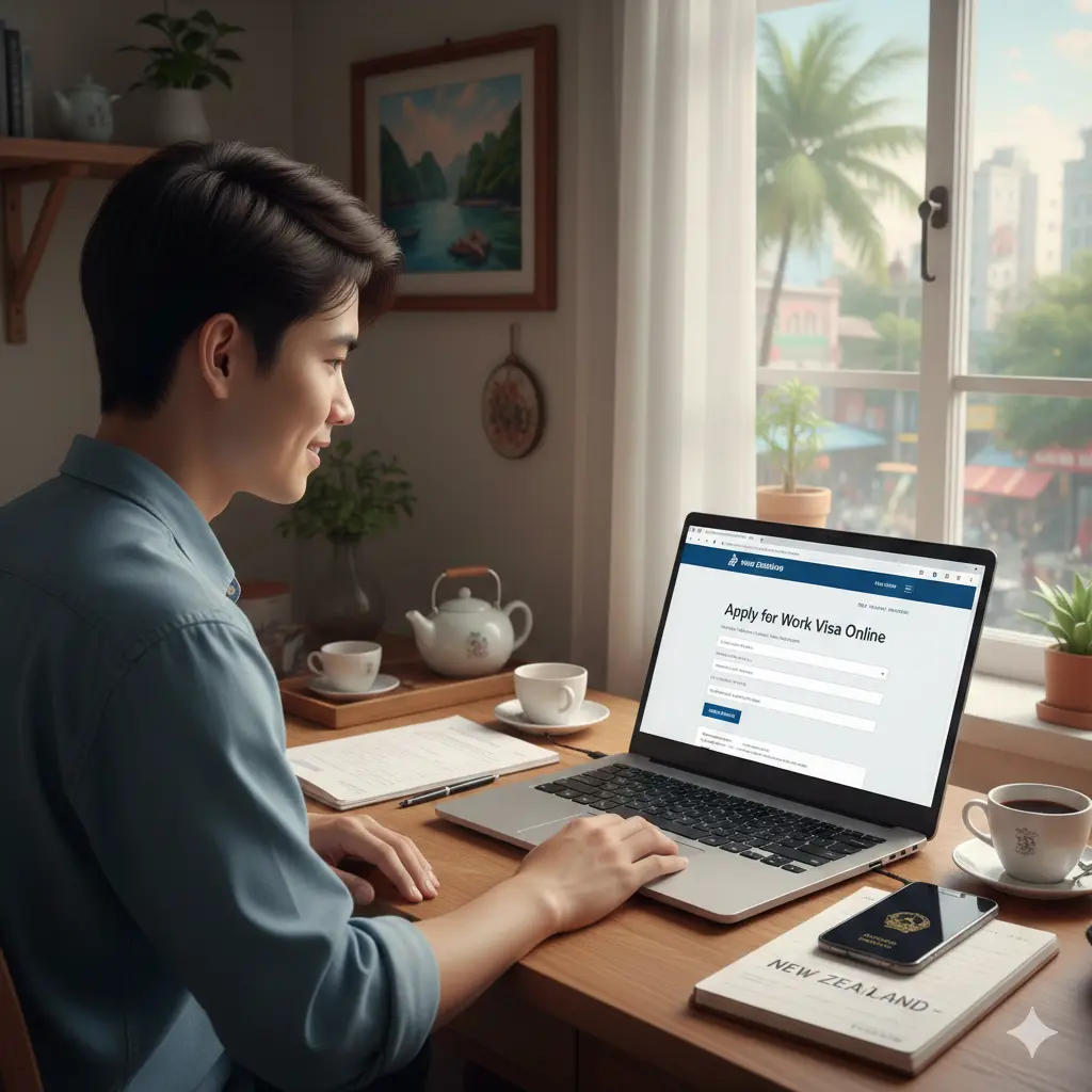 Các bước trong quy trình apply Work Visa New Zealand